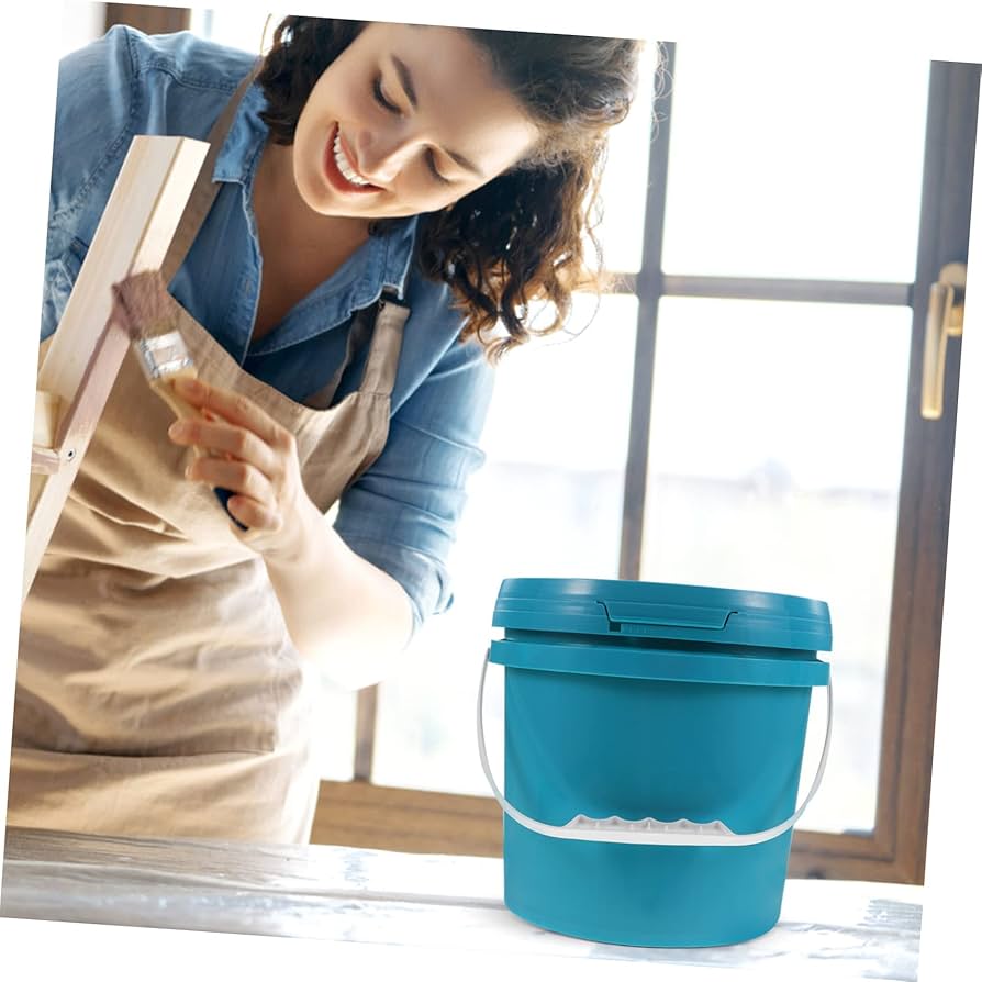 手付き蓋付き桶　漆桶 Amazon.co.jp: FRCOLOR 蓋付きプラスチックペイントバケツ 多