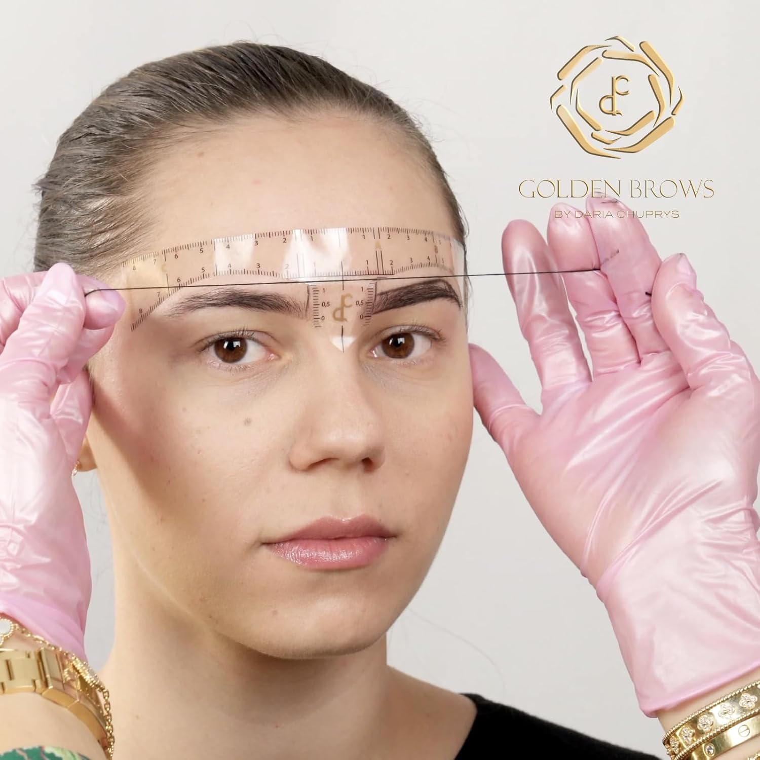 Original Golden Brows Eyebrow Measurement Ruler Roll of 50pcs
