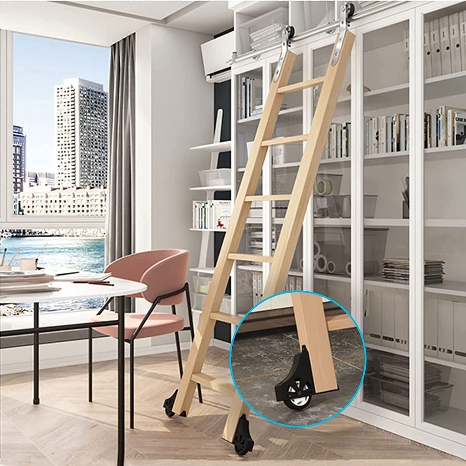 Quincaillerie échelle coulissante pour optimiser l'espace de votre dressing