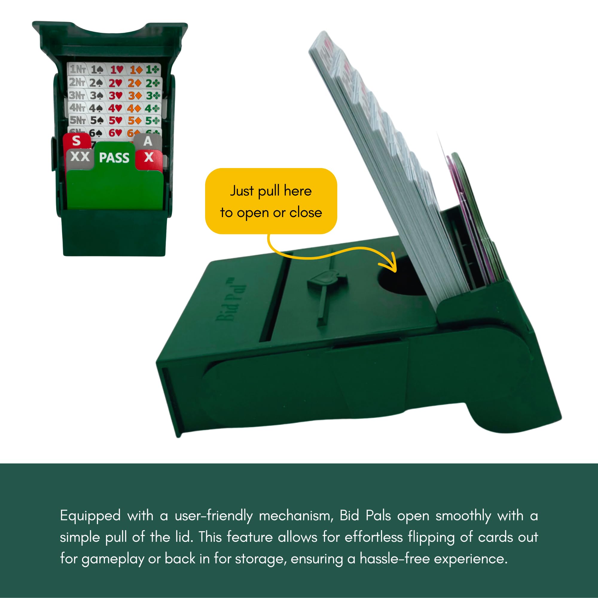 Baron Barclay Bid Pal - Bridge Bidding Devices for The Card Game Bridge - Set of 4 (Green) - Image 3