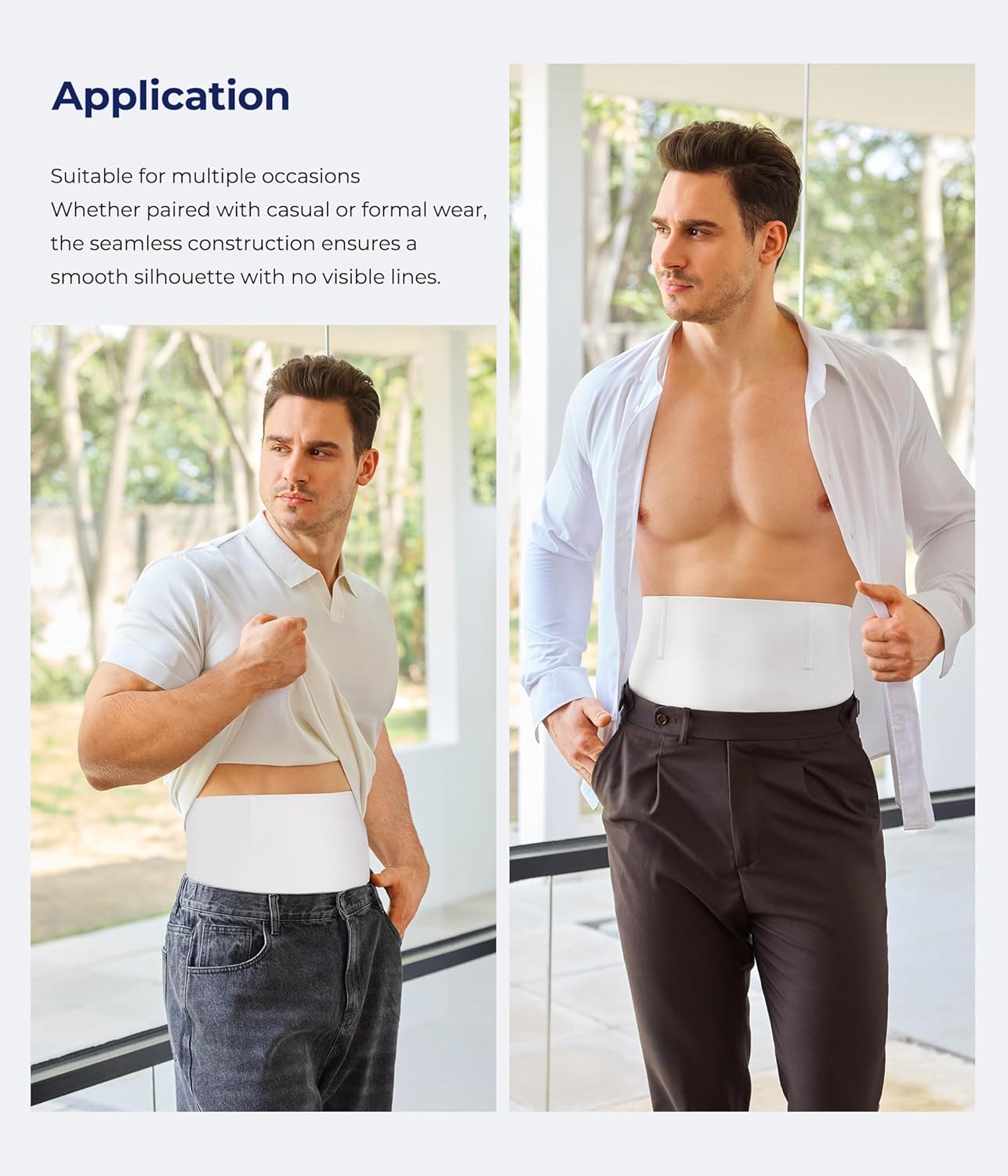 TAILONG Mens Shapewear Tummy Control Underwear Compression Shorts Slimming Body Shaper Leg Boxer Briefs - Image 5