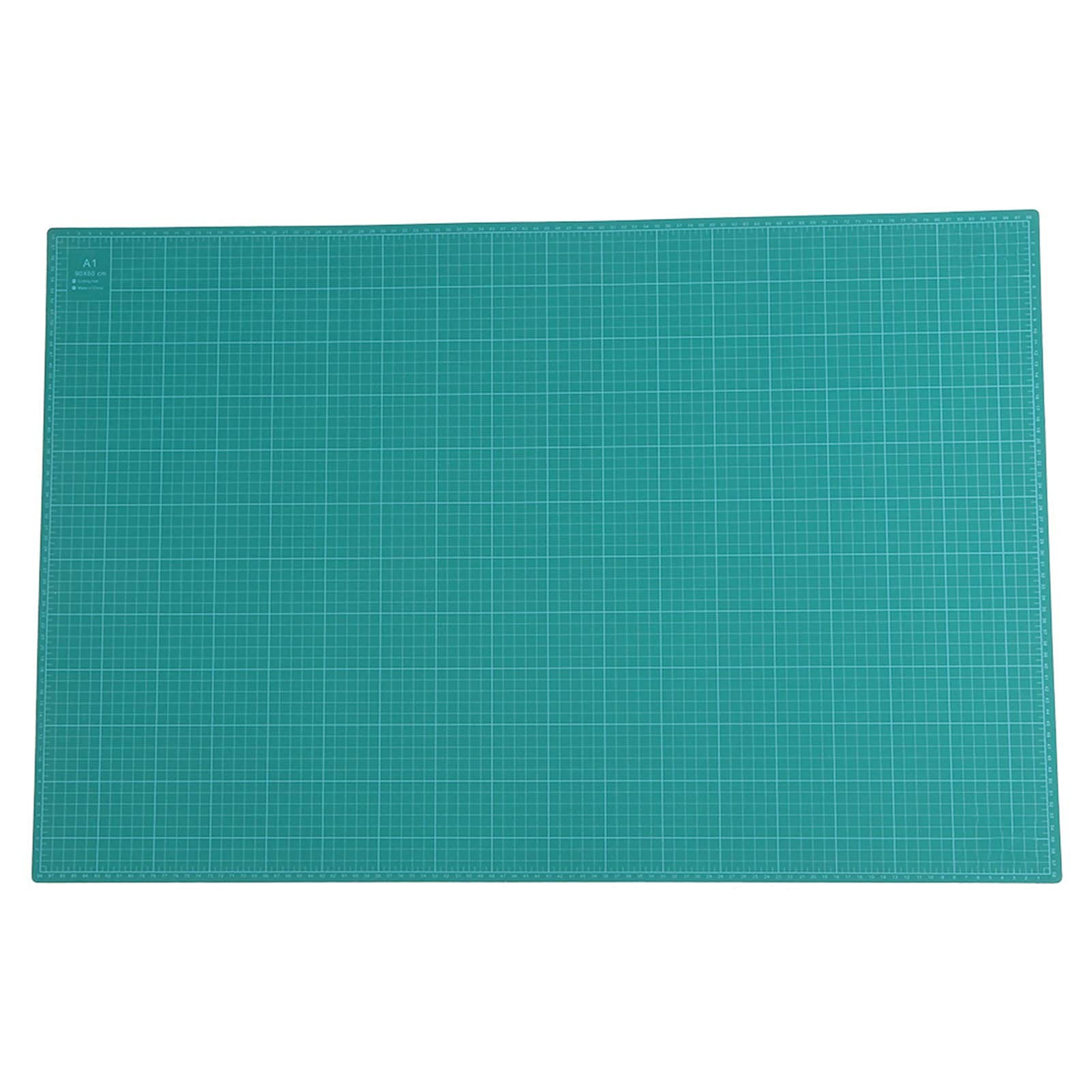 A1 Schneidematte, 60 x 90 x 0,5 cm 5-lagiges Dickes Selbstheilend PVC Schneideunterlage Schreibtischunterlage mit Doppelseitiges Design für Zwecke Schreiben Malen Schnitzen Grün