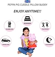 Vista 3 de Peppa Pig Ropa de Cama para Niños de Franco - Almohada de Peluche Super Suave, Talla Única, Diseño de Peppa Pig