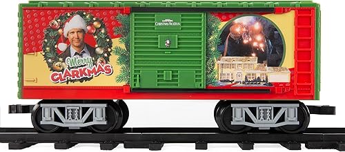 Miniatura 16 de Lionel Juego de tren de juguete de vacaciones de Navidad a pilas con locomotora, vagones de tren, pista y control remoto con auténticos sonidos de