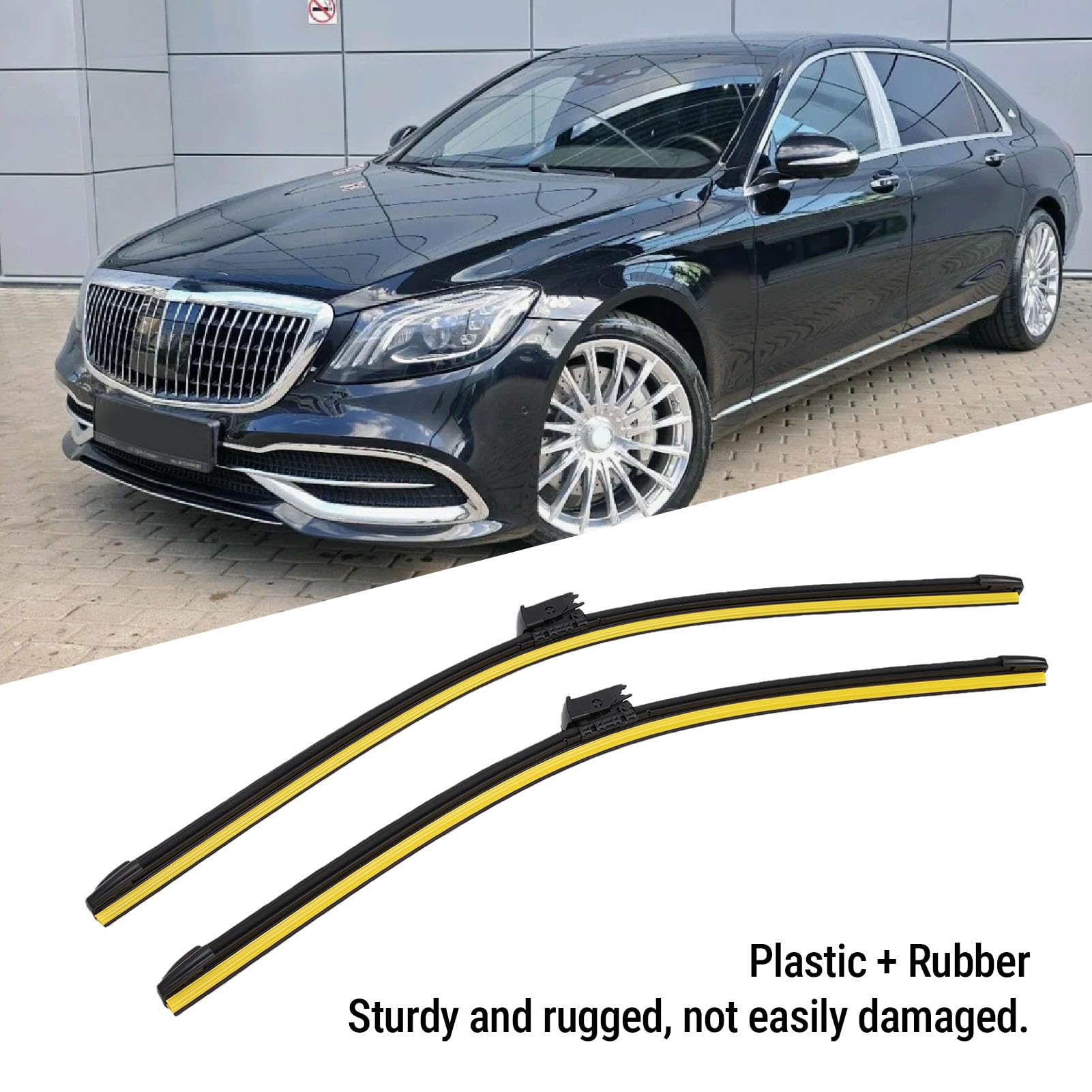 KIMISS Spazzola Tergicristallo Anteriore A2228201145 Installazione Semplice Senza Striature con OEM 2228201145 per S450 S550 S550e S63 AMG S65 AMG