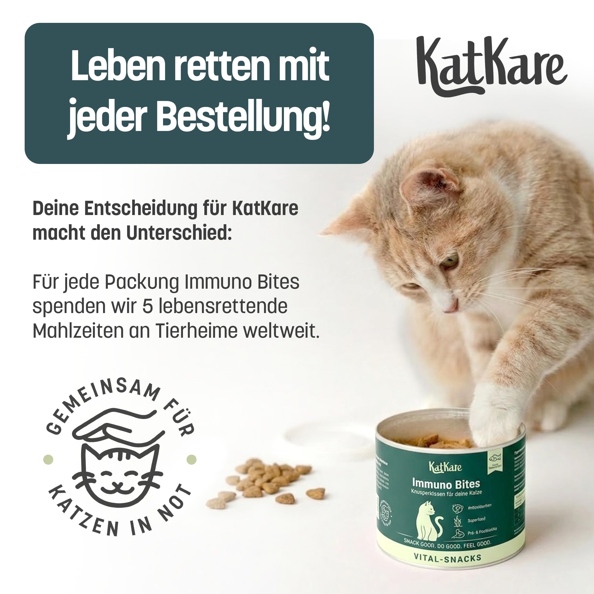 Immuno Bites - Optimierte Rezeptur Crunchy Bites für das Immunsystem deiner Katze