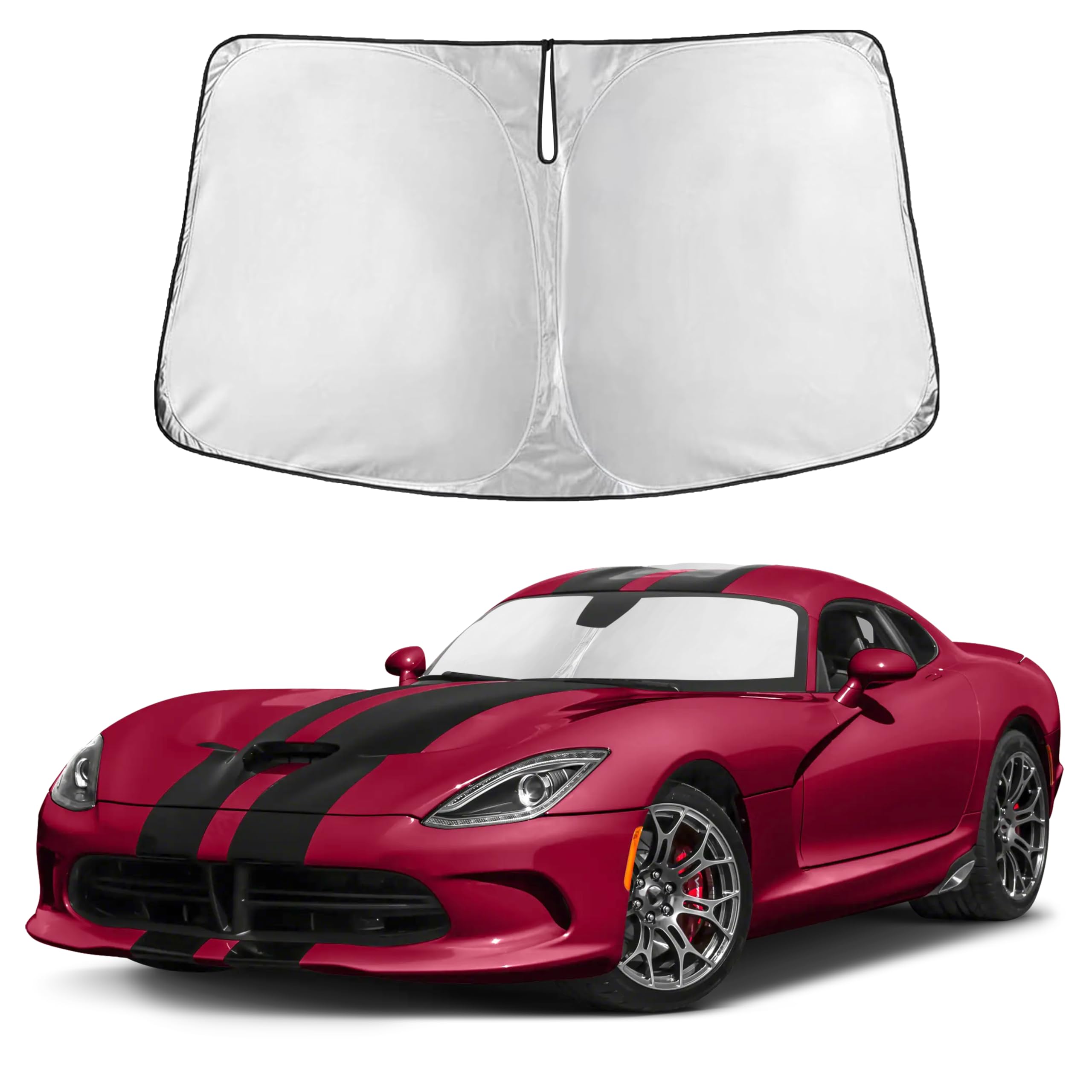EcoNour Windshield Sunshade Compatible for Dodge Viper 1992-2017