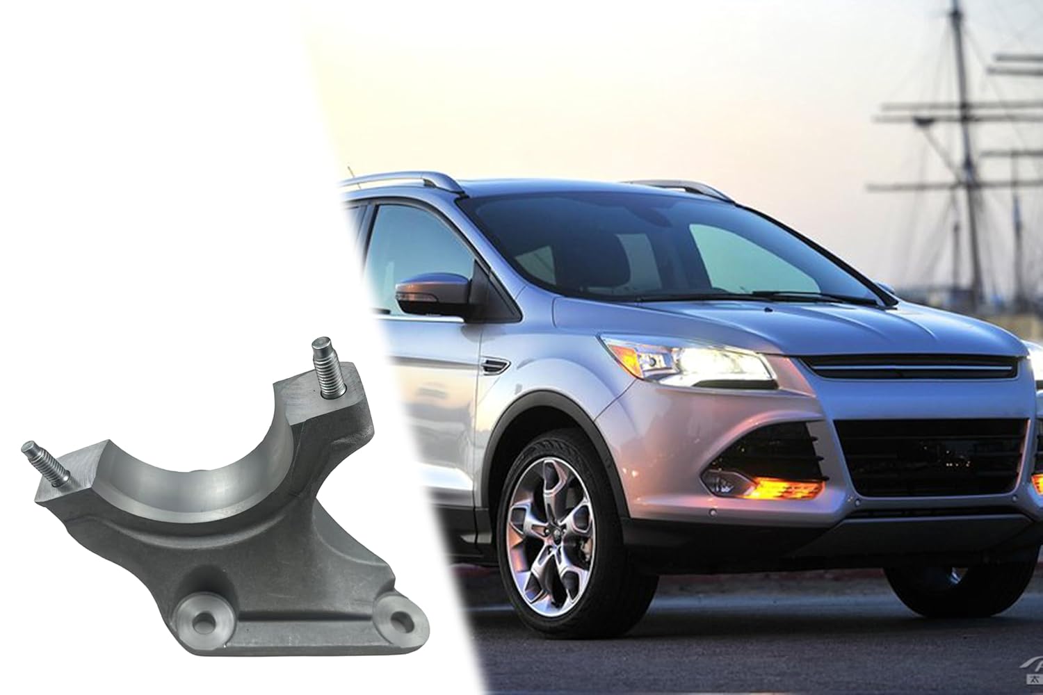 Right Passenger Side CV Axle Shaft Carrier Bearing Bracket Fit for Ford Escape 2013-2016 for Ford Fusion 2013-2017 Replacement for CV6Z-3K305-C CV6Z3K305C