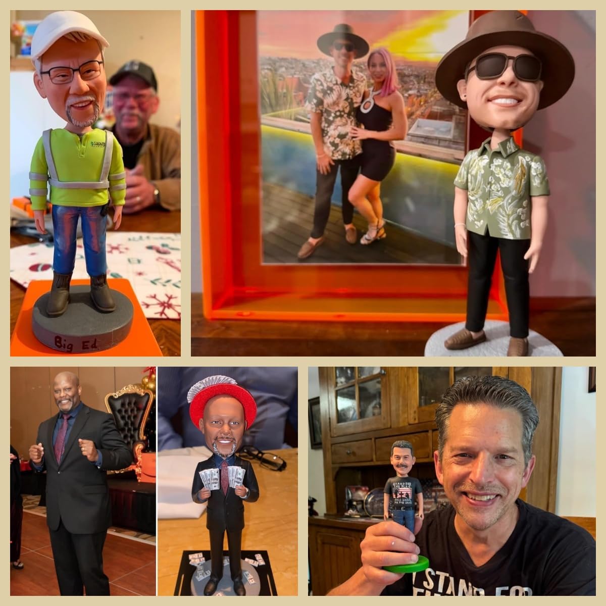 Custom Bobblehead, Custom Bobbleheads Personalized, Custom Personalized Unique Handmade Bobbleheads Figurine,Birthday Gifts, Action Figure Similar to You