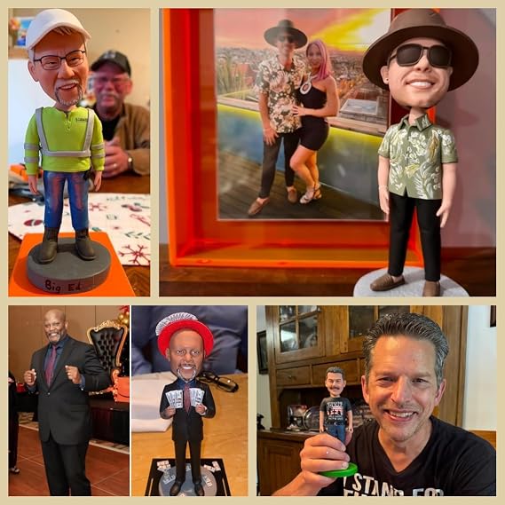 Custom Bobblehead. Handmade Customized Unique Figures Personalized - Full Body Customization. Personalized Bobblehead Made Based on Your Picture, Gifts for Men