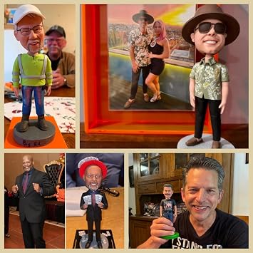 Custom Bobblehead. Handmade Customized Unique Figures Personalized - Full Body Customization. Personalized Bobblehead Made Based on Your Picture, Gifts for Men