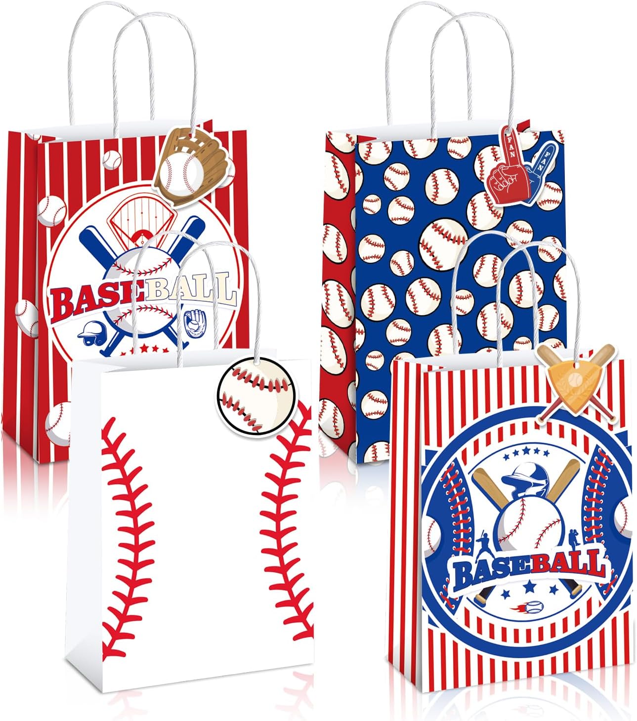 Amazon.com: Mpanwen Baseball Goodie Bags, 16 Pcs Baseball Themed Party ...