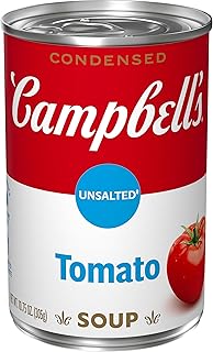 Campbell's Condensed Unsalted Tomato Soup, 10.75 oz Can
