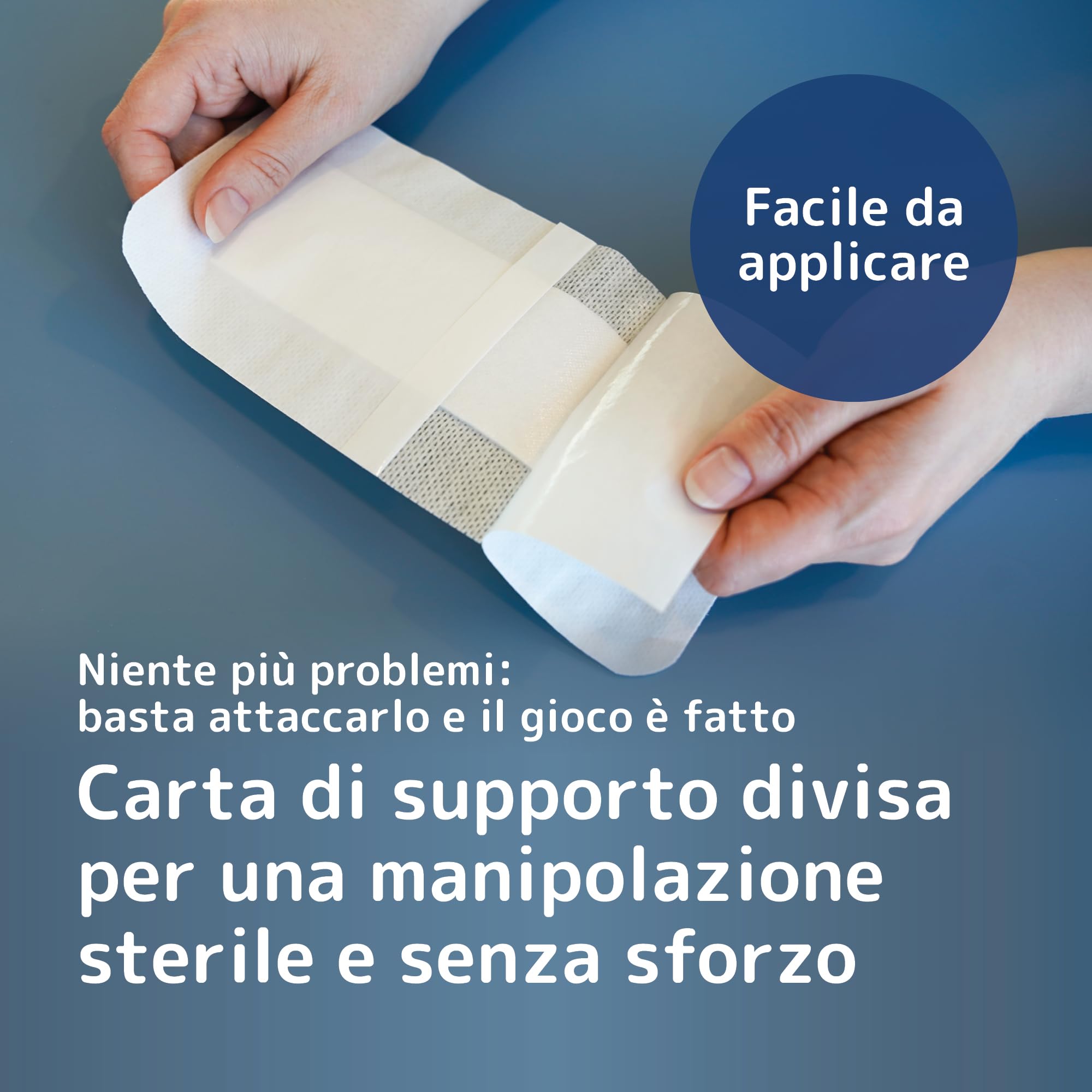 ABENA Medicazione sterile per ferite, 10x20 cm | Confezione da 40 pezzi | Adatte per tagli e ferite | Assorbente | Bianca | Adatto per pelli sensibili