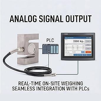 Portable S-type Beam High-Precision Load Cell Scale Sensor for Hopper Weight High Pressure Tension Weighing(2000kg)