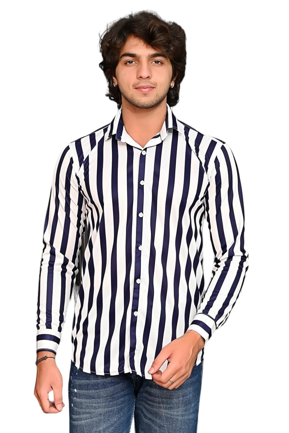 BLUE SEA Bluesea Printed Shirt for Men's | Normal Collar | Cool Print | Full Sleeve | Summer