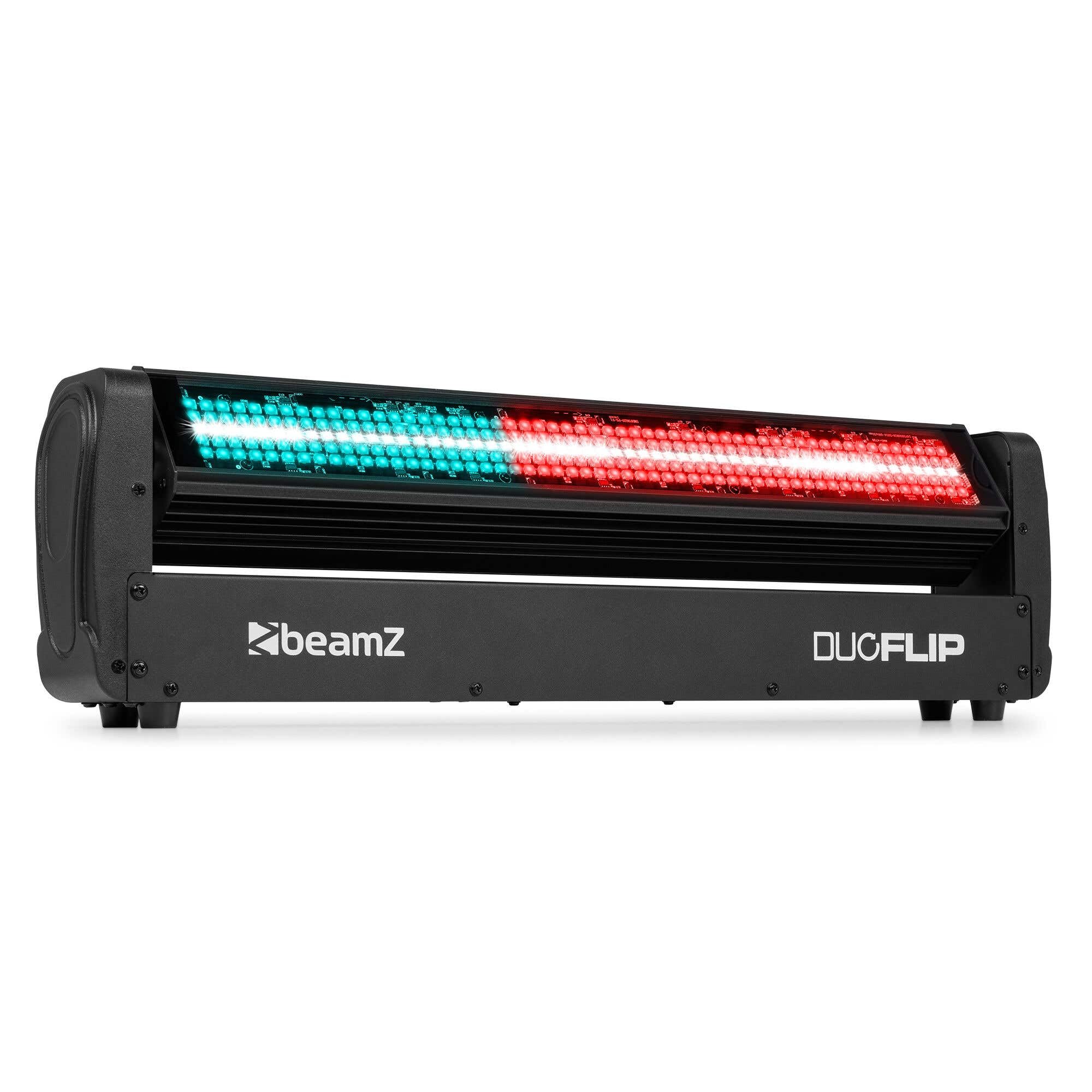 BeamZ DuoFlip – Barra móvil LED doble cara beam RGBW y estrobo, color negro