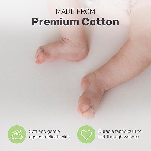Miniatura 3 de Sábanas cómodas y transpirables para cuna, algodón de alta calidad para un tacto suave y acogedor sueño del bebé, sábanas duraderas para cuna,