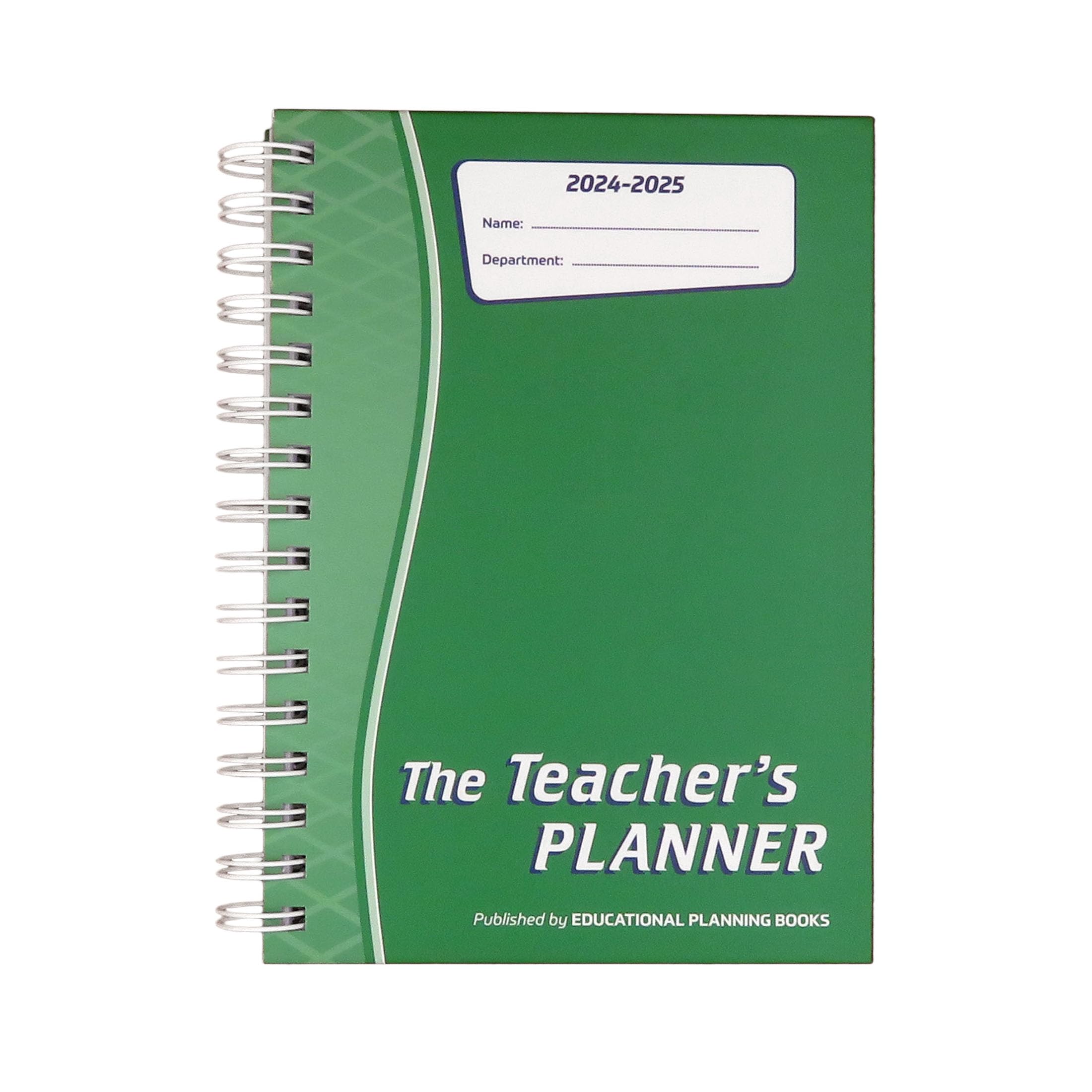 Educational Planning Books - The Teachers Planner 2025-26 | (A5, 5 Periods) | Page-a-Day & Undated, with Dedicated Pages for Year Planning, Exams, Marking, Contacts, and more - Green (TP15-G)
