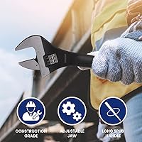 Vista 3 de Lichamp 3-Pack Adjustable Construction Spud Wrench Set 10 12 16 Inches