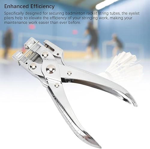 Miniatura 6 de Alicates de cuerda de raqueta de bádminton, acero de eficiencia mejorada, mango ergonómico, alicates de ojal, herramienta de encordado de tenis,