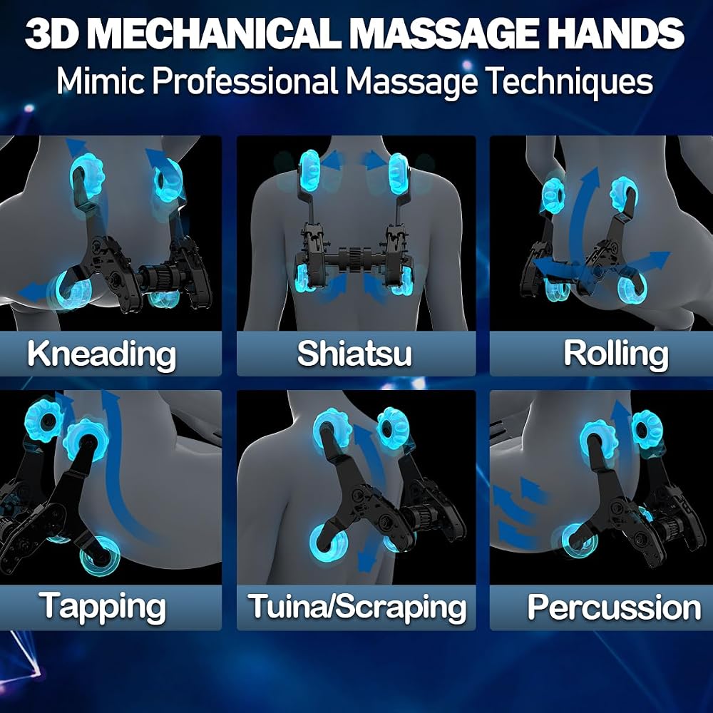 A18 3D Massage Chair Full Body, Zero Gravity SL-Track Shiatsu Massage Recliner Chair with Heat, AI Control, Body Scan and Calfrest Extension (Upgraded)
