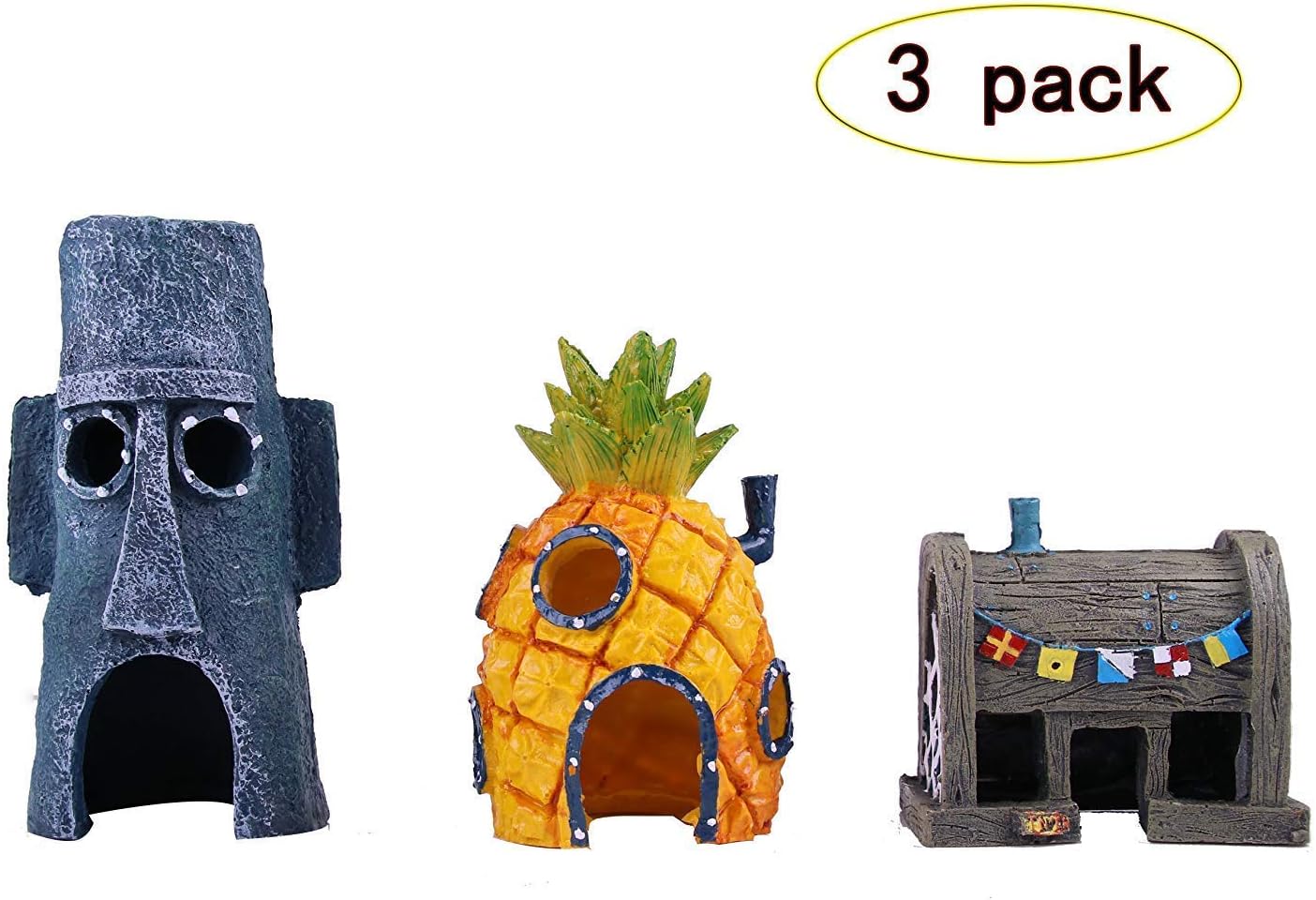 TEEMO Spongebob Aquarium Decoration Value Pack