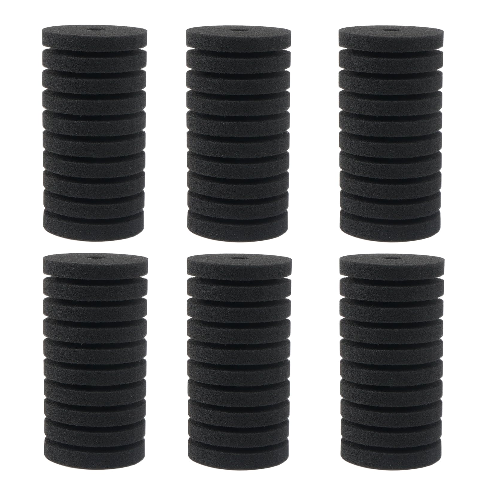 ROSYLEVE 6 Pieces Sponge Filter Aquarium Set, Sponge Filter Aquarium for Biological and Mechanical Filtering, Quiet Submersible Foam Filter for Aquarium, Replacement Sponges for Aquarium Filter — image 1