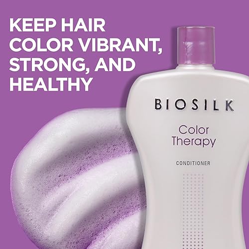 Miniatura 5 de BioSilk Color Therapy Duo - Juego de champú y acondicionador  34 onzas cada uno (paquete de 2)  Ofrece protección del color del cabello, ideal para