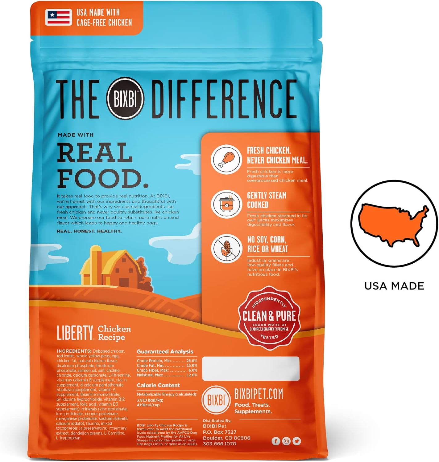 Buckley Liberty Fresh Grain Free Chicken Recipe Dry Dog Food, 4 Pound - 6 per case