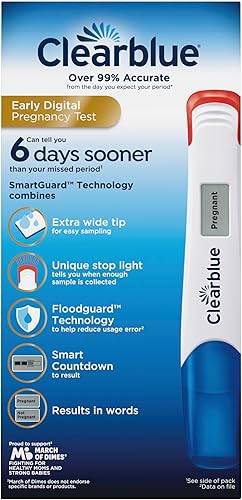 Miniatura 11 de Clearblue Prueba de embarazo digital temprana, detección temprana en casa prueba de embarazo, 3