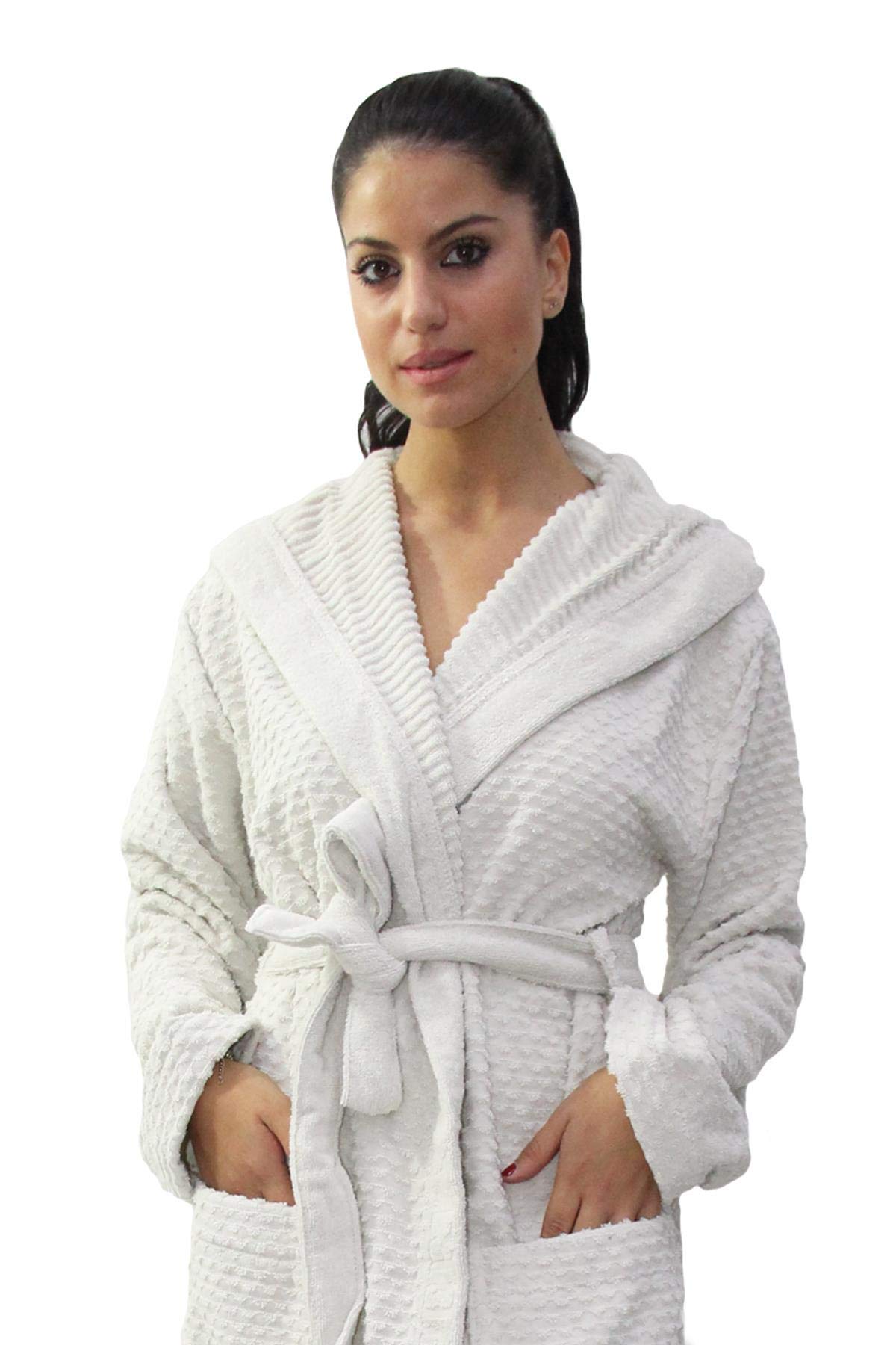 La Perla Accappatoio Spugna di Puro Cotone 500 GR/M2.
