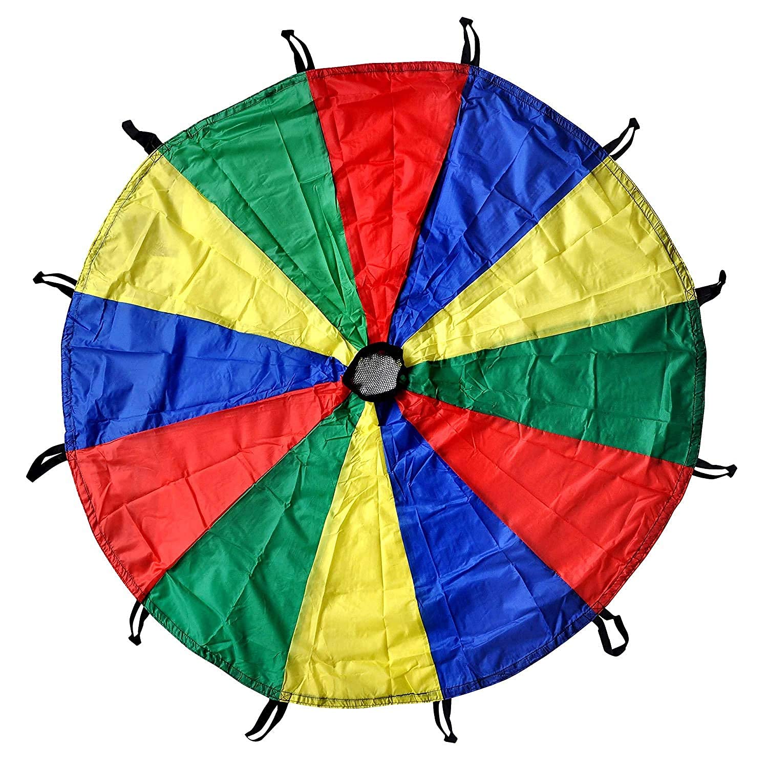 UPHILL Kids Play Parachute 6 feet with Handles and Carry Bag for Cooperative Play and for Team Play Activity Multi Games & Learning (Multi, 6 ft)-image-12