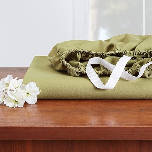 Miniatura 3 de Larry24 Sábana bajera ajustable de 18 a 21 pulgadas con bolsillo extra profundo para colchón alto, sábana de microfibra de doble cepillado suave y