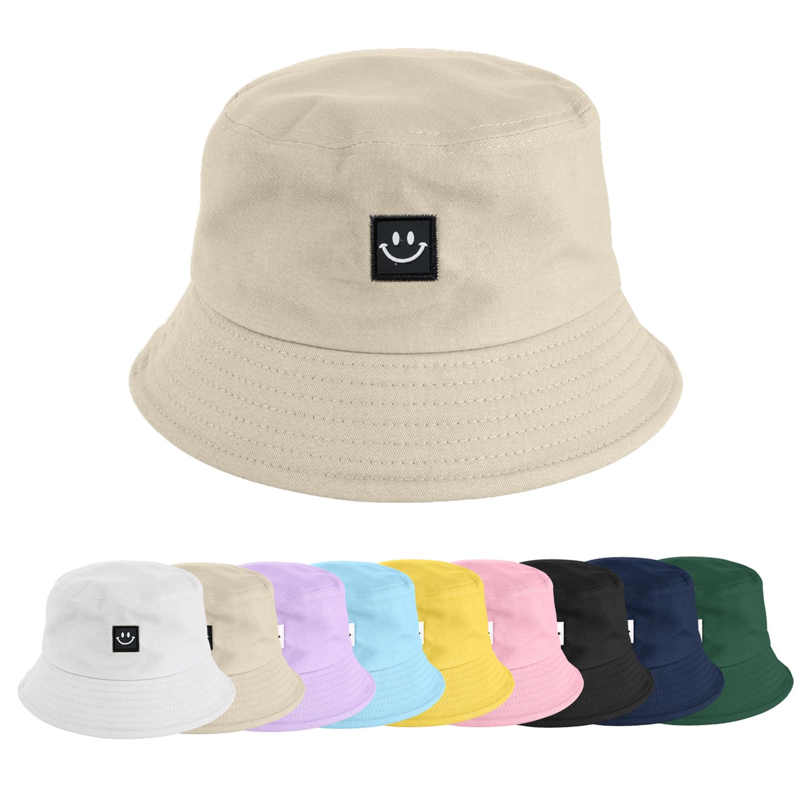 heekpek Sombrero de Pescador Algodón Gorro Pescador Plegable Sombrero de Cubo Bucket Hat Sombrero de Sol de Playa para Hombres y Mujeres Sombreros Al Aire Libre para Senderismo Camping
