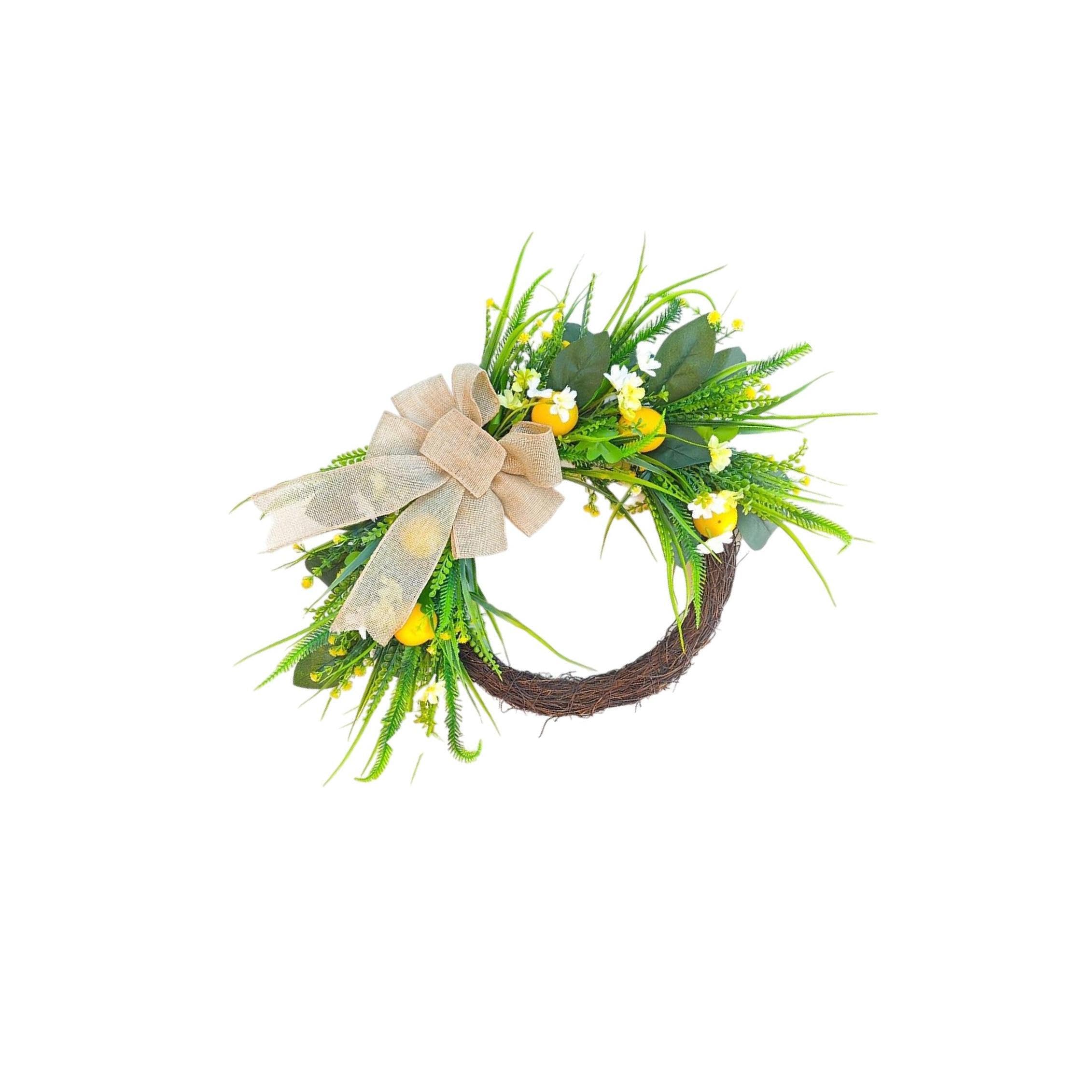 PIXZCSA Instant Charm Artificial Magnolia Door Wreath For Decor Mothers Day Wreath Artificial Floral Decoration Wall