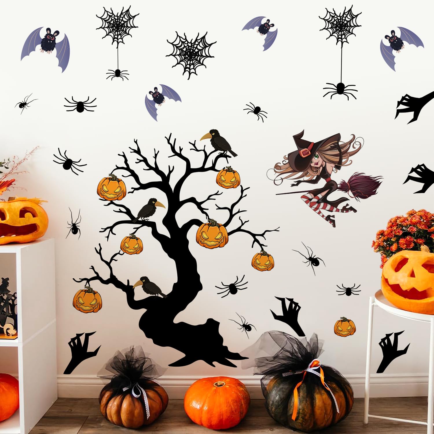 Autocollant mural Halloween pour decoration interieure de salon