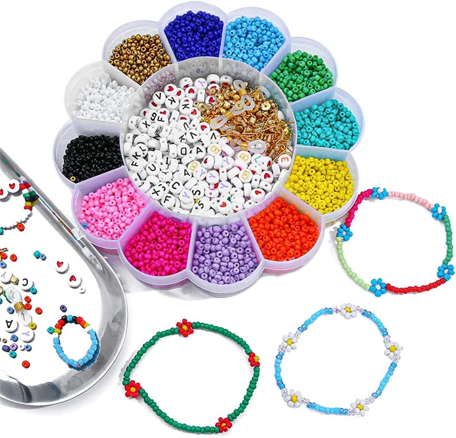 Jewelry Making Kit Beads for Bracelets, Beads Assortments Kit for