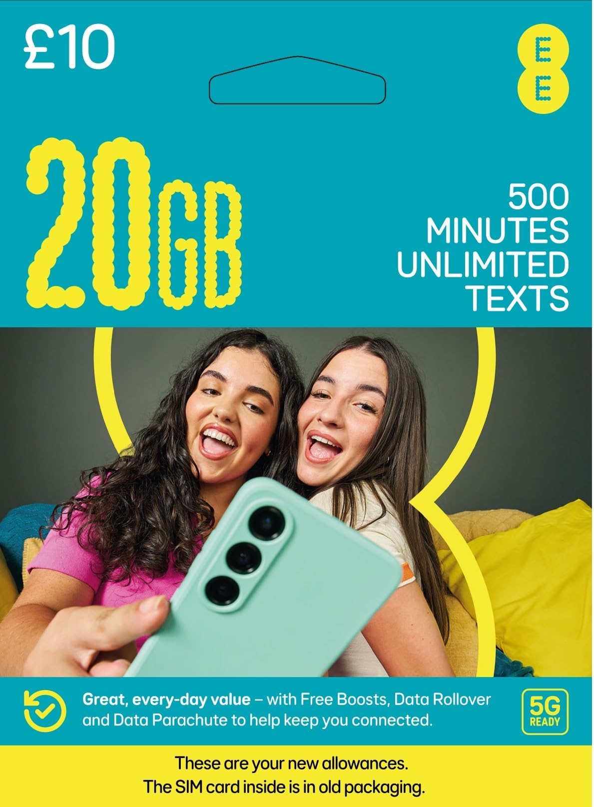 EE Pay As You Go 3-in-1 SIM card