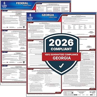 2026 Georgia and Federal Labor Law Poster Set (English, GA State) - OSHA Compliant Laminated Posters, J. J. Keller & Associates, Inc.