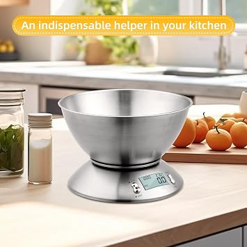 Uten Electronic Kitchen Scales, Digital Kitchen Scale, LCD Display