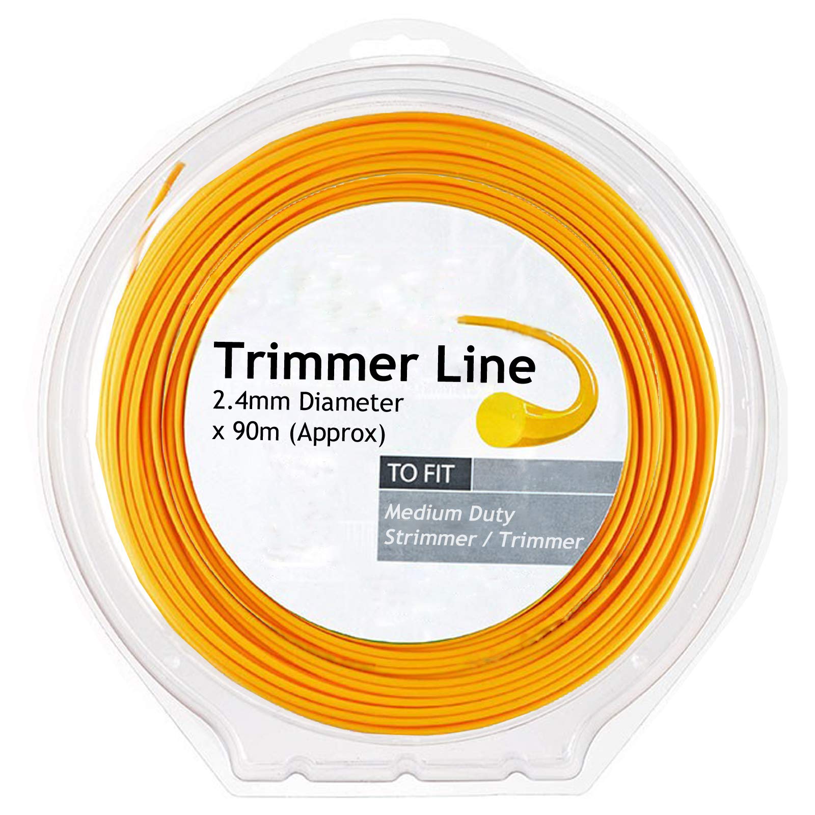 SPARES2GO Strimmer Line for Ryobi Trimmer Strimmer (90m x 2.4mm)