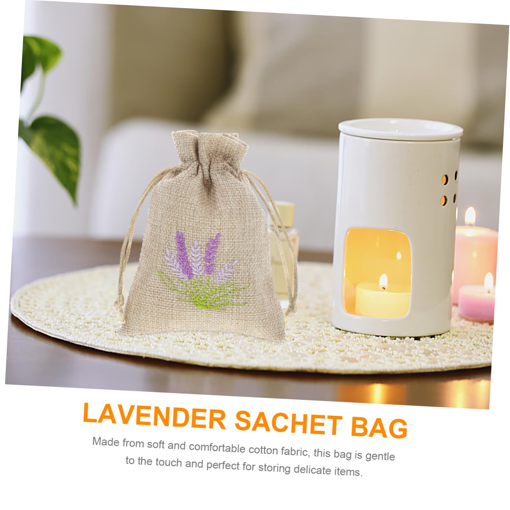 MUELODSIC 10Pcs Lavender Sachet Bag Refillable Drawstring Pouches for Dried Flowers Versatile Storage Bags for Closets and Cars Convenient