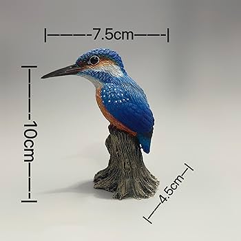 Amazon.co.jp: TALKLEK リアルな樹脂カワセミの置物 鳥の装飾
