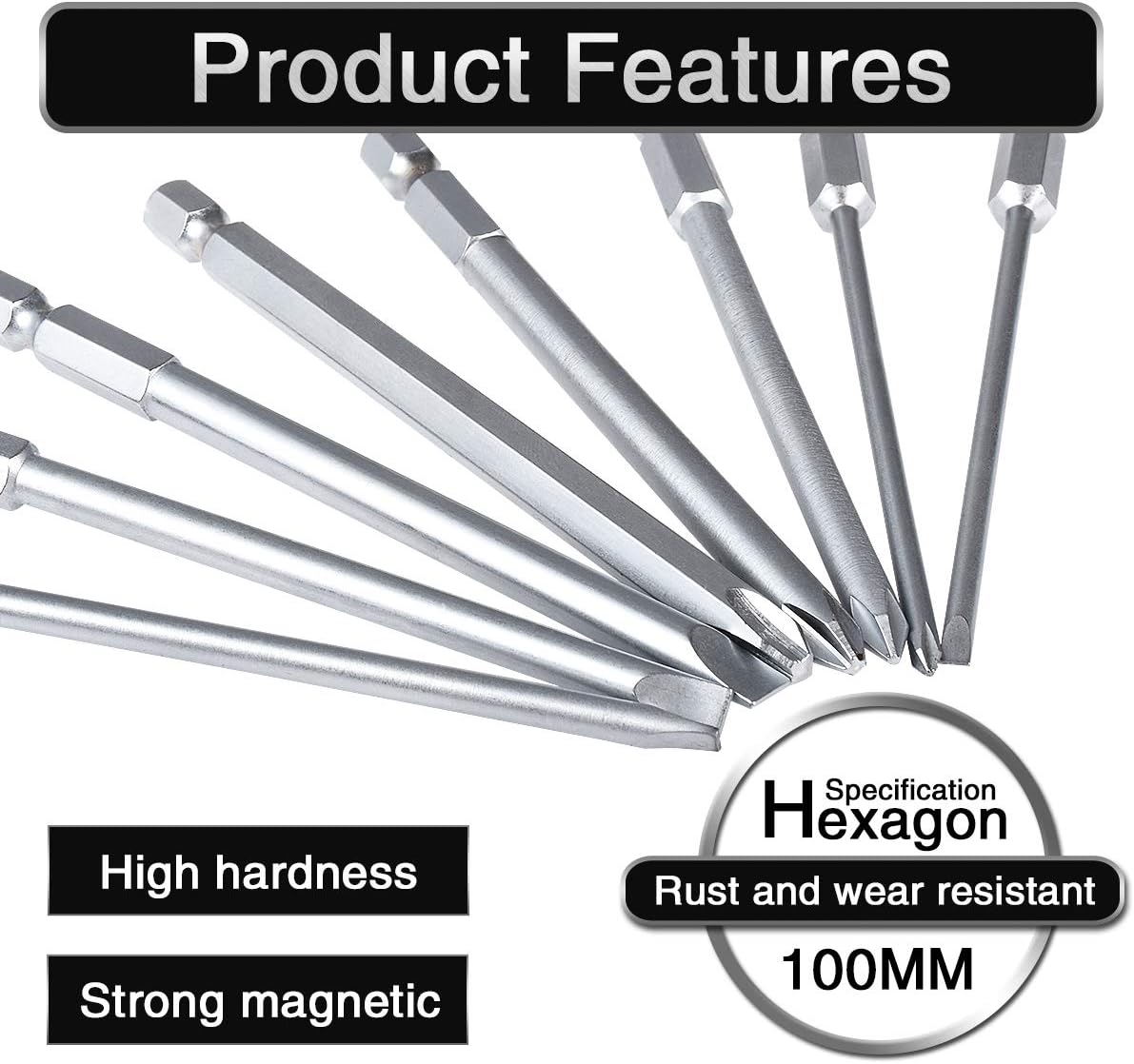 Screwdriver Set, 9 in 1 Precision Screwdriver Bit, Magnetic Driver Set, Electronic Repair Tool Kits, Flexible Shaft for iPhone8, iphone8 Plus/PC/ PS4/ Tablet/Game Console/Electronic Devices