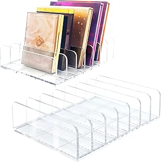 منظم مكياج ظلال العيون من الاكريليك دنيوك مثالي لإضافة مساحة تخزين على سطح منضدة الحمام وخزانة الملابس والادراج وحل للنظارات الشمسية والمحافظ والاكسسوارات - 7 اقسام كبير