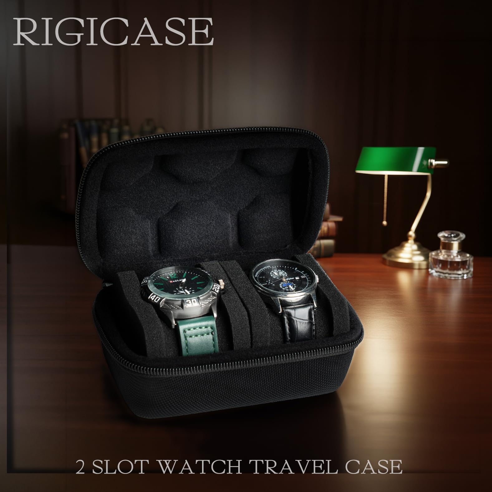 Amazon.co.jp: RIGICASE 2スロットウォッチトラベルケース、ハード