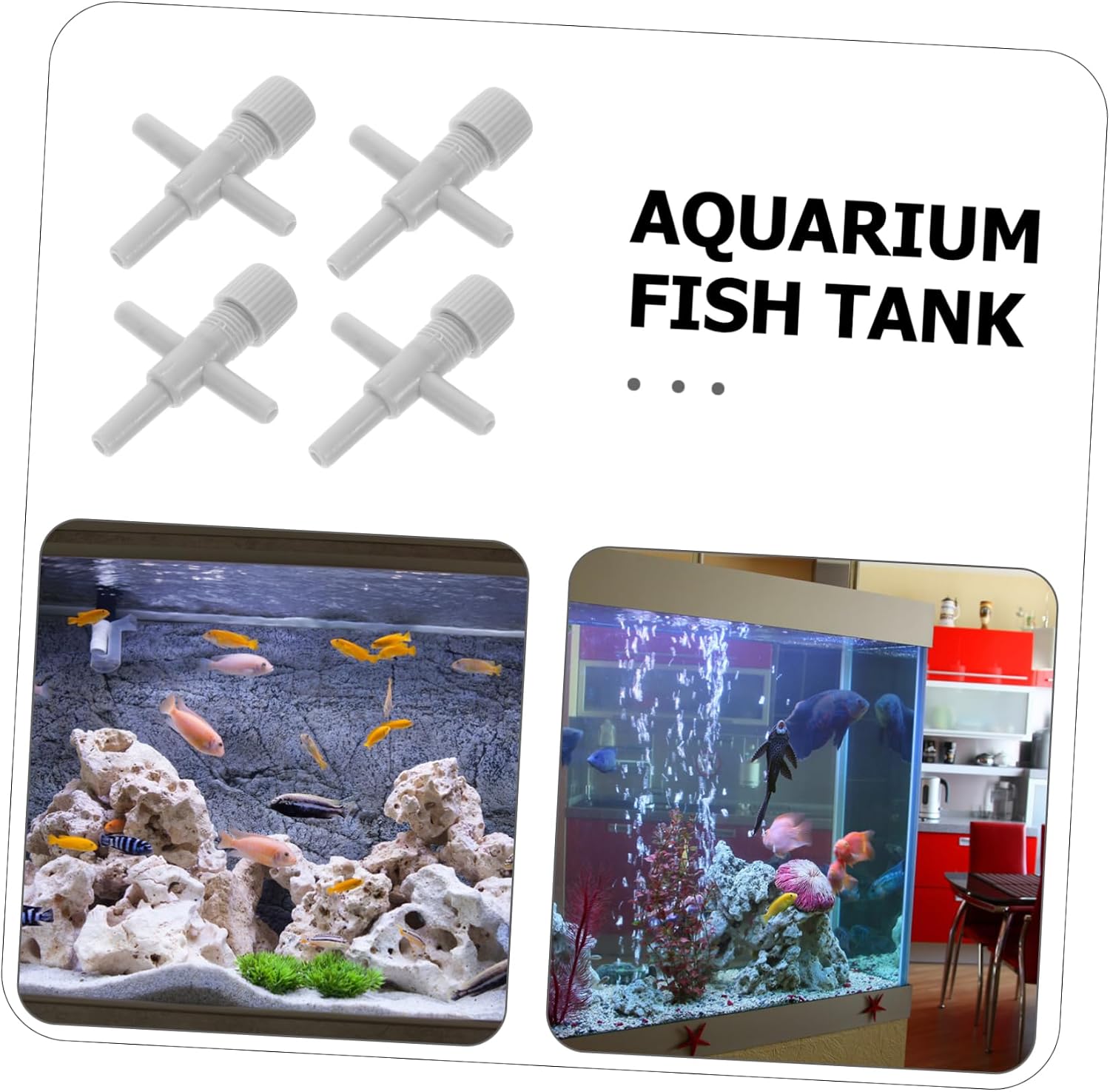 10pcs Aquarium Valve Plastic Oxygen Pump Regulator for Fish Tank Cross Shaped Air Regulator Accessories for Airline Tubes
