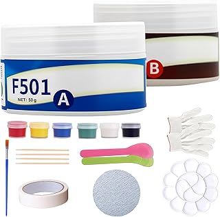 Fiberglass Boat Repair Kit, Gel Coat & Marine Grade Fiberglass Repair Kit for Boats, Kayaks, Jet Skis - Color Matching Epoxy Filler for Holes, Cracks, Chips - UV Resistant, Waterproof
