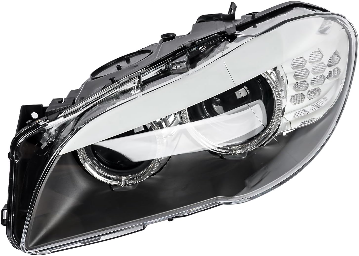 Left Driver Side Xenon Headlight Replacement for BMW 5 Series F18 F10 550i 535i 528i M5 2011-2013, 7 Pins & w/o AFS Replace #63117271911